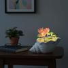 Small Size Sea Shell Glass Lotus Lotus Design Lotus Night Light DIY Lotus Lamp  Birthday Gift