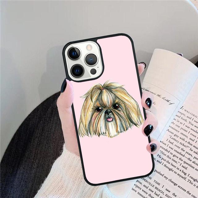 Cartoon Shih Tzu Dog Coque Shell For iPhone 17 Air 15 16 14 13 12 Pro Max 11 Pro Max Plus Phone Case Cover