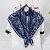 70cm Bandana Head Scarf For Women Fashion Paisley Print Handkerchief Silk Satin Hijab Scarfs Female Square Neck Scarves Dropship