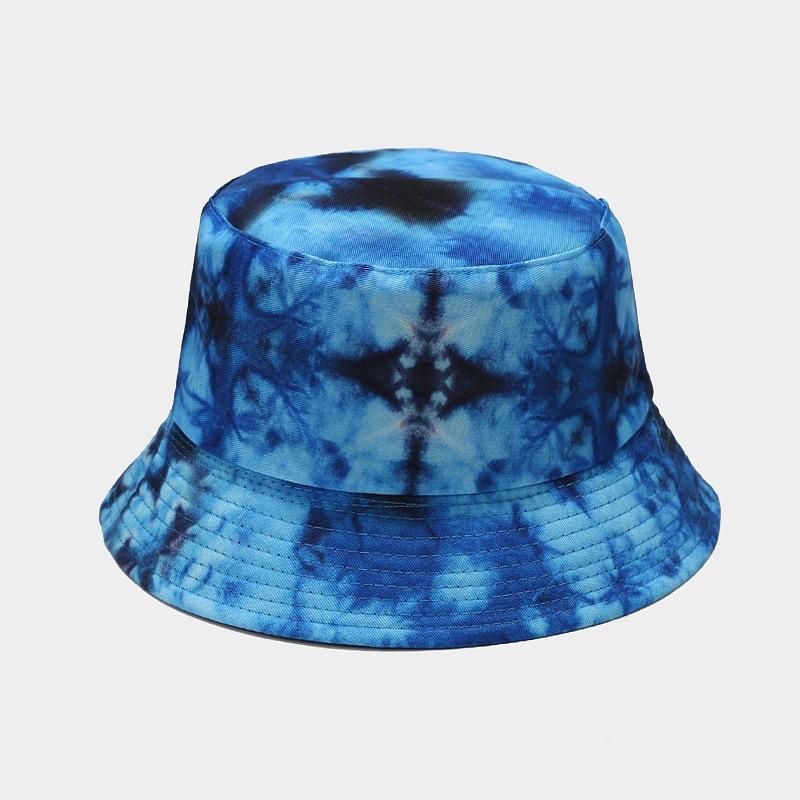 3D Printed Pattern Fisherman Hat Tie Dye Double-sided Basin Hat for Men Women Summer Outdoor Sun Protection Sunshade Hat