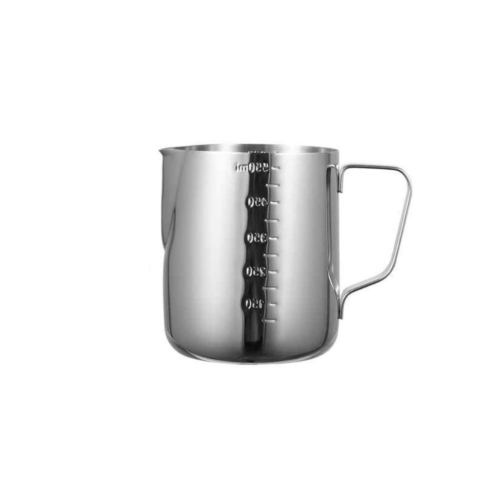 Stainless Steel Latte Art Cup with Scale Frother Pitcher Coffee Tool Measuring Cups  Cafe