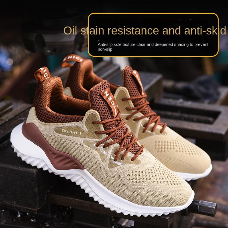 Anti-smashing, Anti-piercing and Anti-compression Labor Insurance Shoes, Sports Models, Deodorant Construction Site Workshop Safety Shoes