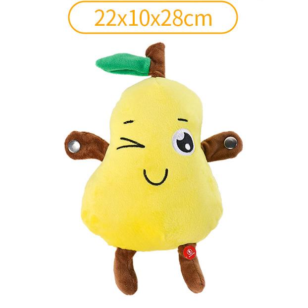 Fruit Beat Induction Parent-Child Music Interactive Doll Strawberry Robot Plush Toy Electric Toy Banana
