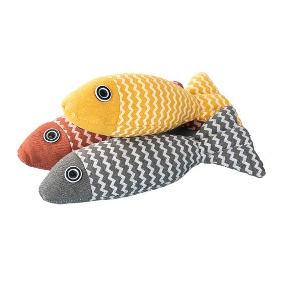 2/3Pcs Fish Cat Toys Soft Linen Stuffed Fish with Crinkle Sound And Catnip Interactive Kitten Exercise Kicker Toy for Indoor Cats