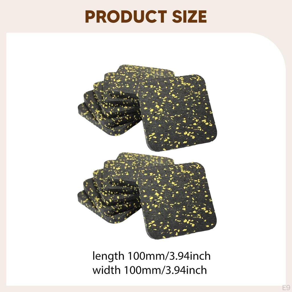 12 kusů podložka pod běžecký pás antivibrační multifunkční gumová podložka cvičební vybavení pro