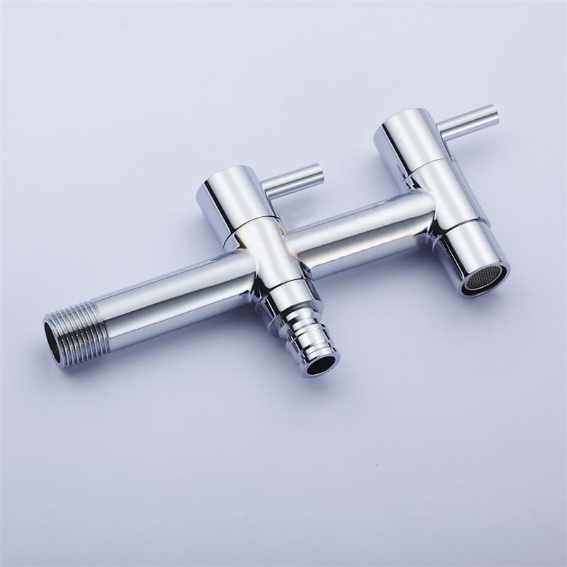 Garden Faucet Brass Double Handle Double use bib-cock faucet washing machine faucet copper bibcock,Toilet tap,Garden faucet