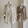 Women's Korean-Style Casual Sun Protection 3-Piece Set: Spring/Summer Cardigan, Camisole, High-Waisted Shorts
