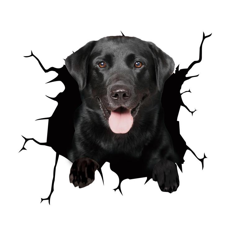 Animal Car Stickers Waterproof PVC Auto Scratch Occlude 3D Simulation Electrostatic Decal Car Window Home Decoration