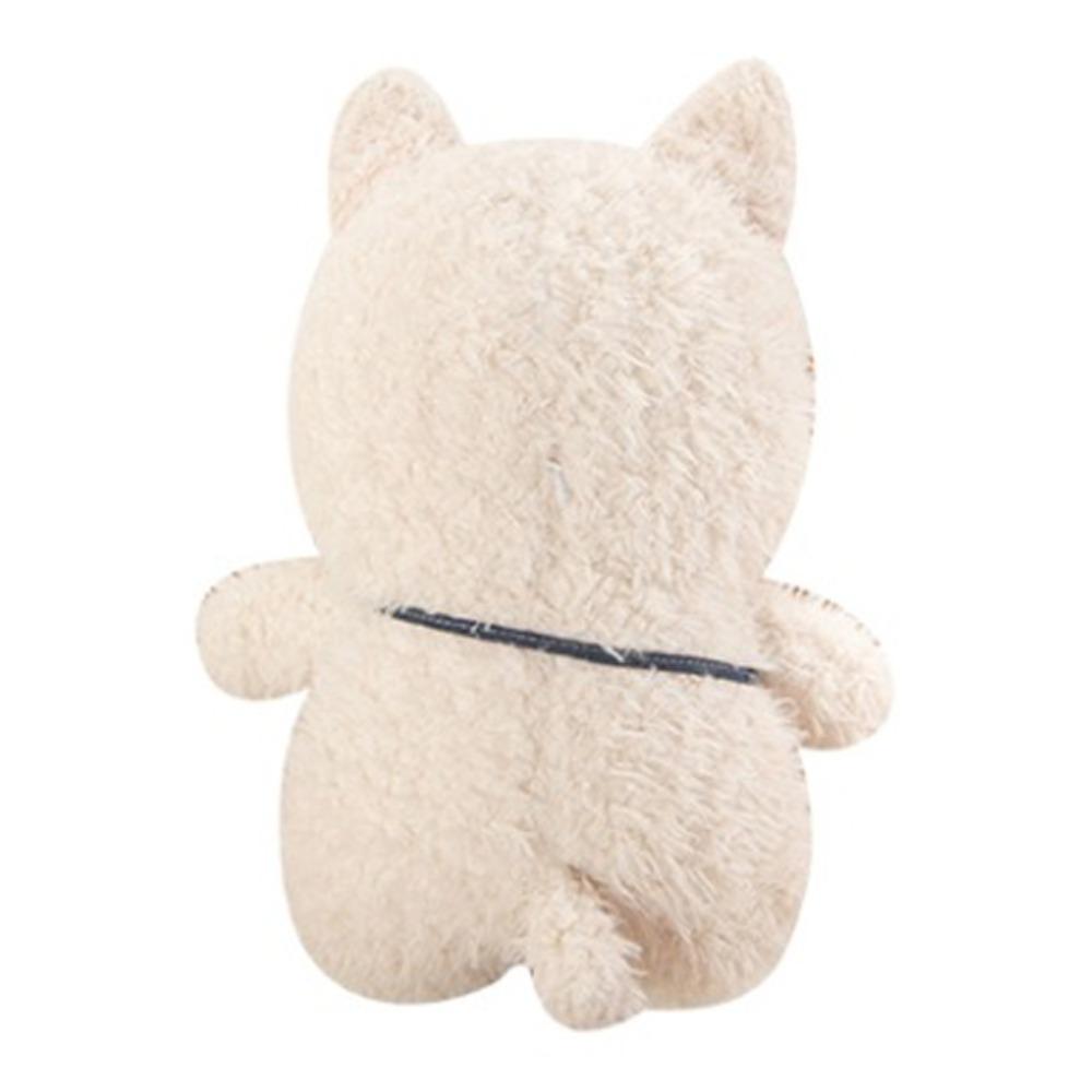 Simulation Small Dog Plush Doll With Bag Cute Dog Doll Lovely White Dog Plush Toy  Birthday Gift