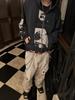 ERD Vintage Madonna Illustration Zipper Hoodie for Men