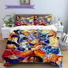 Juego de Ropa de Cama con Estampado de Dibujos Animados Colcha Funda de Colcha Funda de Almohada Decoración del Hogar Regalo de Cumpleaños (1 * funda nórdica + 2 * fundas de almohada, sin núcleo)
