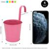 Metal Hanging Flower Pots Hanging Flower Pots with Drainage Hole for Garden Balcony Patio Home Decor 4 Pieces