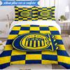 Rosario Central Crest 3pcs Bedding,Including 1pc Duvet Cover And 2pcs Pillowcases Perfect for Christmas,Ideal for Bedroom, Dormitory
