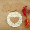 100Pcs Heart Shape Hang Tag DIY Kraft Gift Tags Christmas Decoration Cards Gift Wrapping Paper Labels Scrapbooking Home Supplies