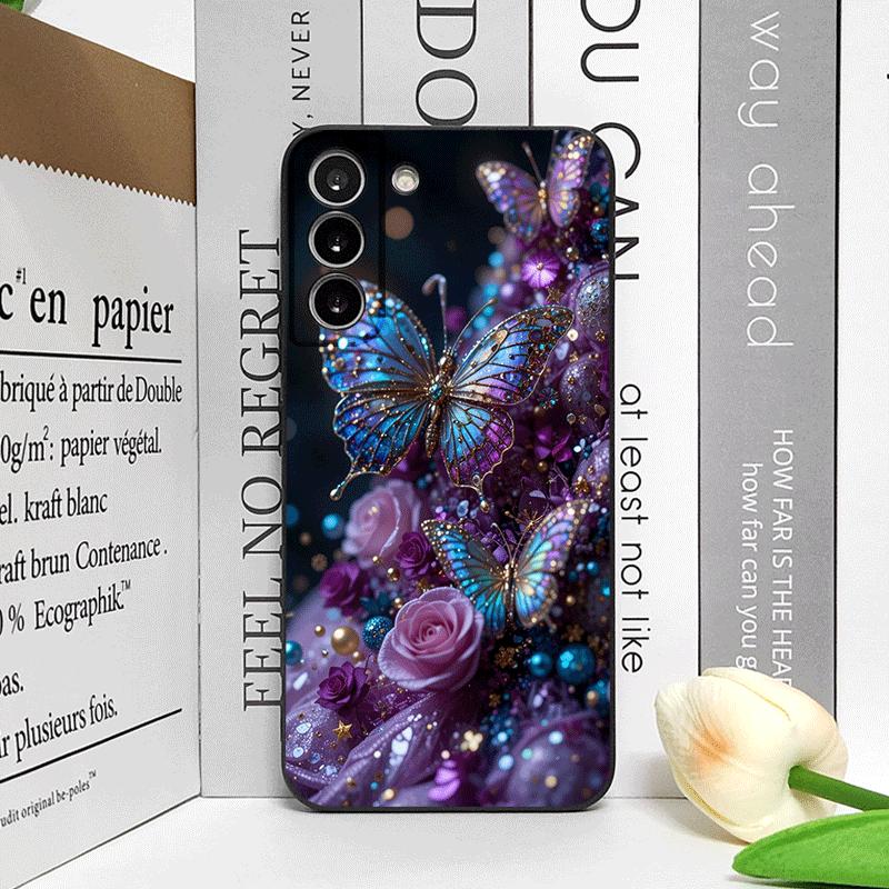Luxury Art Butterfly Flower Pattern Phone Case for Motorola Moto Edge 50 Fusion 40 30Neo G24 E14 G75 G85 G54 5G Shockproof Cover