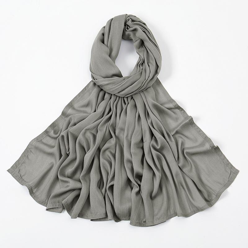 New Premium Thick Modal Hijab Scarf For Women Plain Shawls Femme Musulman Cotton Modal Headscarf Islam Turban Headband 172*85cm