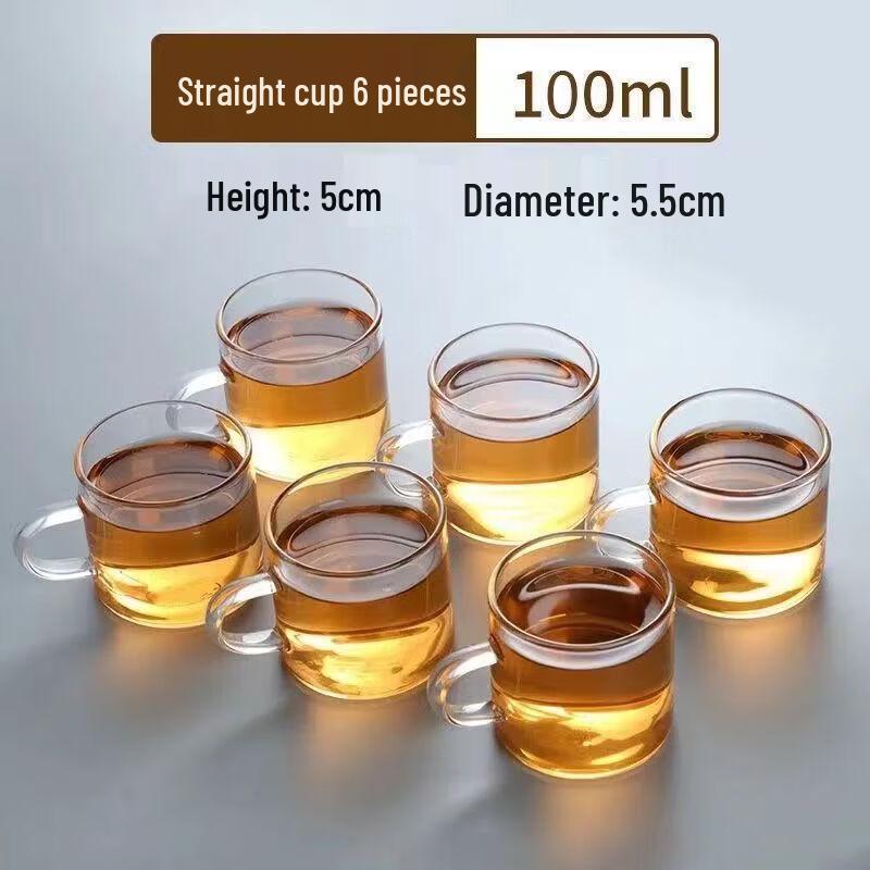 Heat-Resistant Glass Teacups