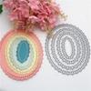 Oval Lace Metal Cutting Die Stencils for Scrapbooking Album Decorative Embossing Handmade Paper Card Gift
