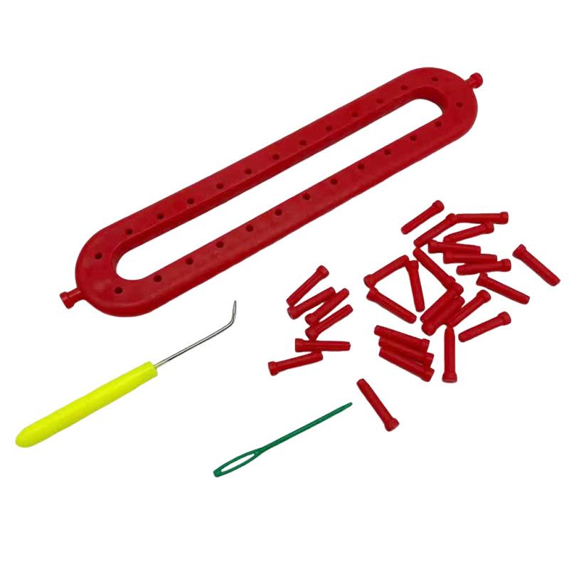 

Вязальная машина Haomeng: Инструмент для изготовления шарфов из пряжи своими руками для рукоделия, ленивые грелки для шеи