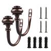 2Pcs Vintage Style Curtain Holdbacks Wall Mounted Tieback Hooks Drapery Tie Backs  Home Decor