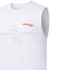SAUCONY Cartoon Pattern Letter Print Round Neck Sleeveless T-Shirt Men Tops White SC2239073-1