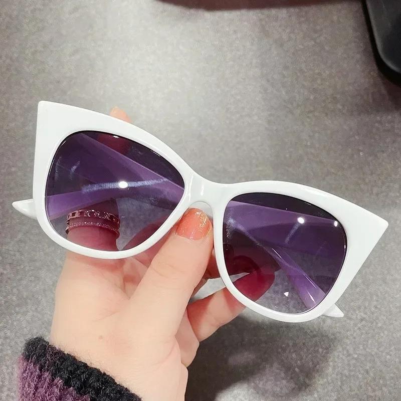 Vintage Cat Eye Sunglasses for Women Stylish Sun Eyeglasses UV400 Fashion Shades Glasses Summer Anti UV Sunglasses