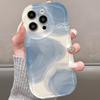Artistic Gradient Pattern Ripple Transparent Phone Case For iPhone 17 17e 16 16e 11 12 13 14 15 Pro Max Plus Shockproof Cover