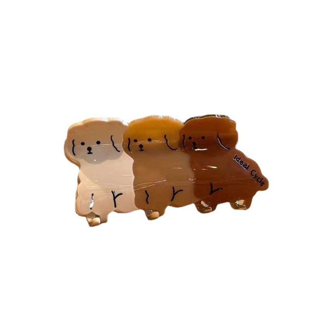 

Животные Геометрическая Заколка для волос Буква Щенок Собака Корейская Клипса-акула Женская Заколка для волос Ацетат Собака Зажим для волос хаки