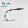 Black Carp Titanium Alloy Giant Catfish Hook with Sleeve, Thickened Offset Large Size for Big Game Fishing