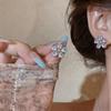 Silver Needle Zirconia Flower Stud Earrings: Elegant, Personalized, and Versatile Light Luxury Fashion Accessories