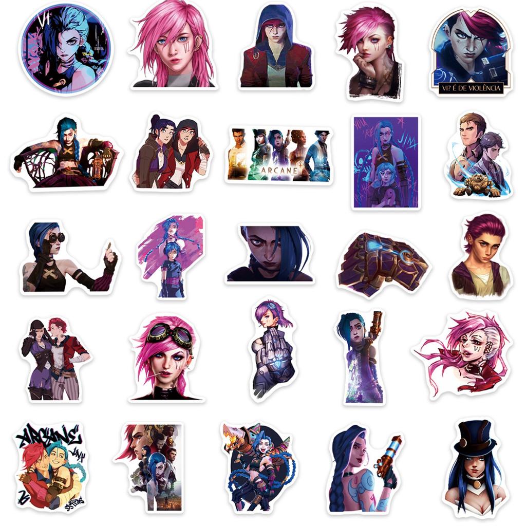 50PCS Sticker Laptop Ledger Skateboard Helmet Waterproof Sticker
