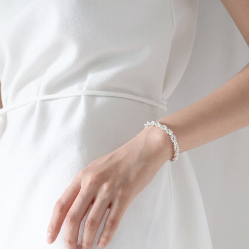 

NOCTURN [925silver] SILVER CLOUD BANDING BRACELET Silver