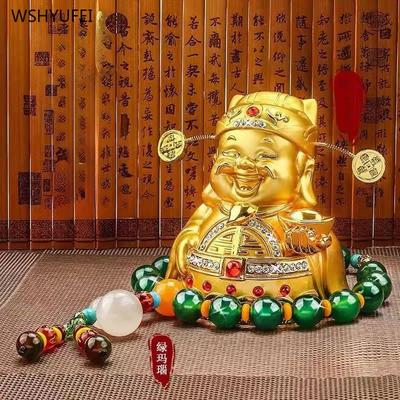 God of Wealth Perfume Decorations Feng Shui Decoration Car Crafts Statue Beads Ensuring Safety Attract Wealth Living Room  Decor