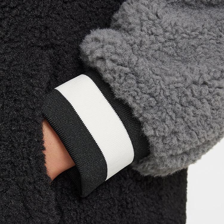 Nike Jacket With Stand Collar Comfortable Soft Kids jackets Black HQ7432-010