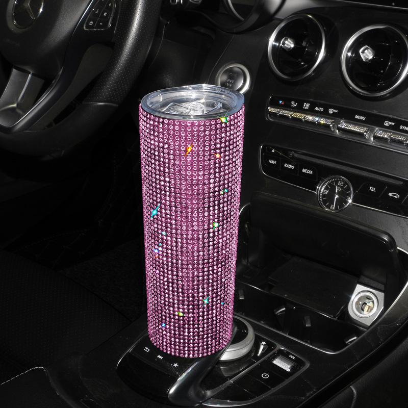 Southeast Asia Portable 20oz Stainless Steel Diamond Water Cup