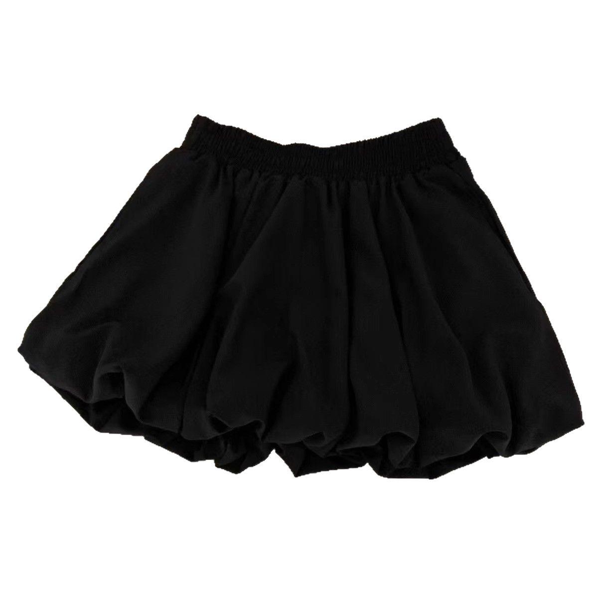 

Женская весенняя юбка А-силуэта с высокой талией для миниатюрных - Белый бутон XL чёрный