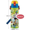Skater Kids' 2-Way Stainless Steel Water Bottle, 580ml (Direct Drink) or 570ml (Cup Drink), Disney Toy Story 24 Design, Lightweight and Child-Friendly