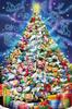 EPOCH Jigsaw Puzzle Disney Magical Christmas Decoration Includes and Decorative Stickers 1000-Piece (Puzzle Collage) (50x75cm) 97-708s Glue, Spatula,