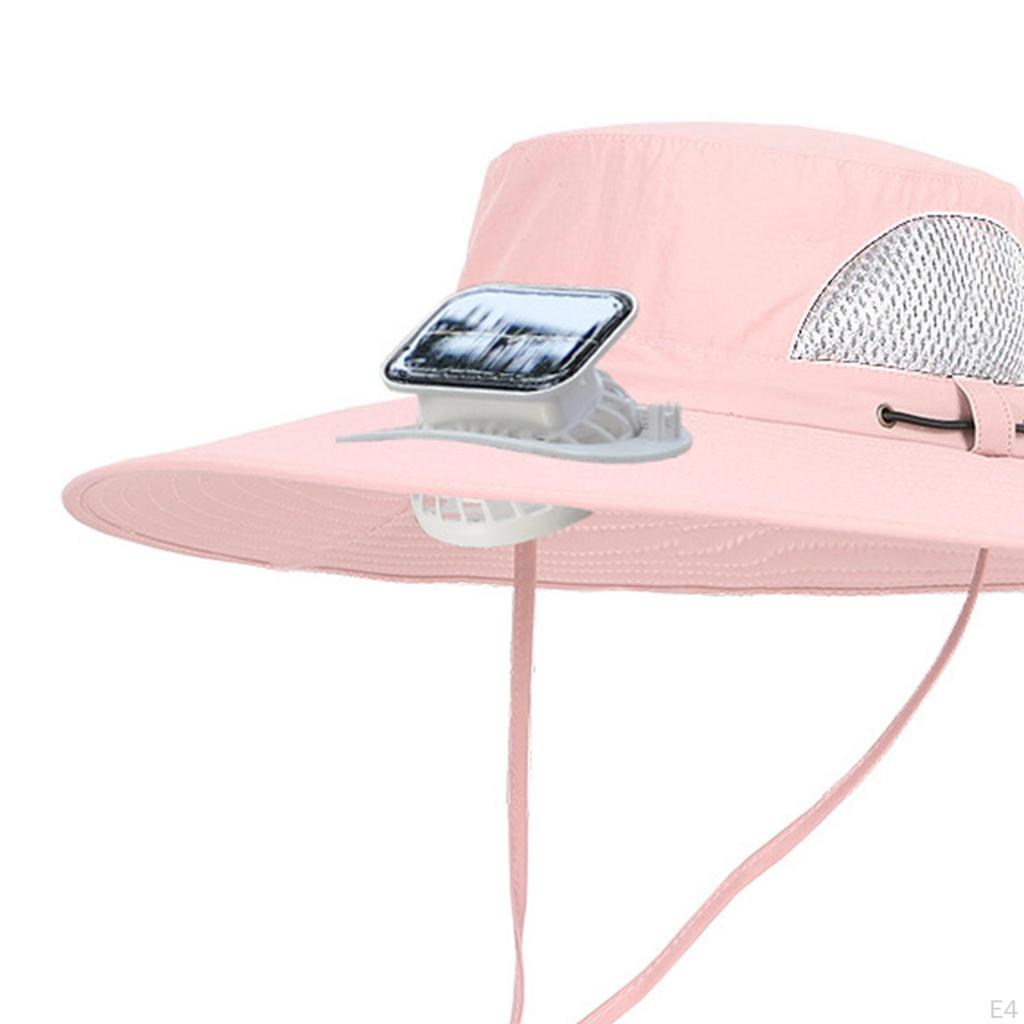 Kids Solar Fan Sun Protection Hat Breathable Cooling Rechargeable for Summer