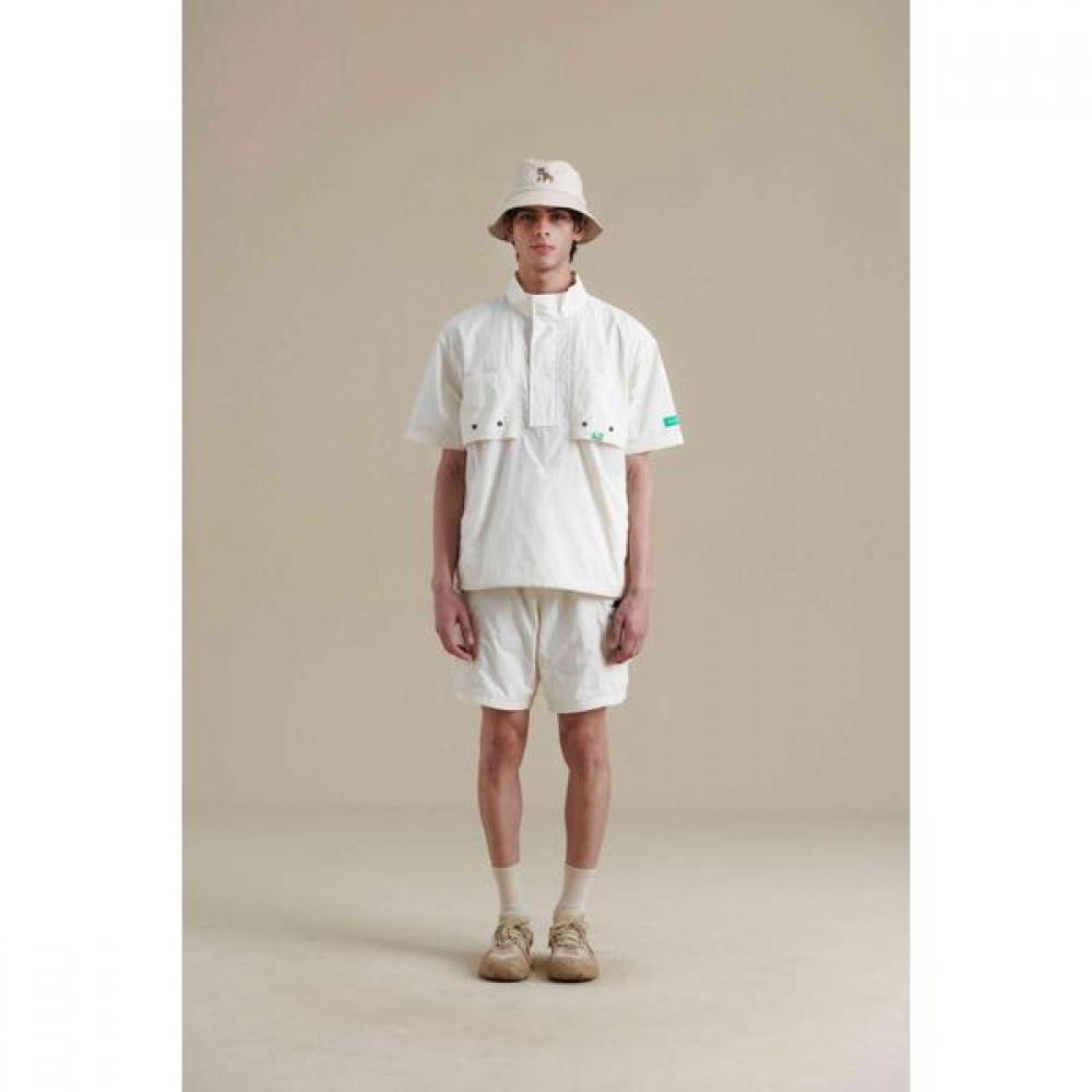 Bbc Earth Half Pants  Mesh Pocket  Ivory 075