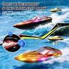 RC Boats for:ABS Plastic, Blue/Red, 2.4GHz Racing Control, 120 Min Runtime, Capsize Recovery, 7 LED Lights, Pool Lake Use