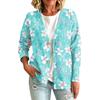 Women's Vintage Floral Print Button Front Jacket for Casual Outdoor Wear