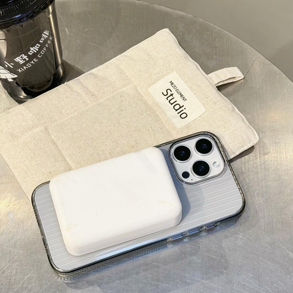 Anwendbar auf iPhone16proMax Wellpappe Kabellose Magnetische Saug Handyhülle Apple 15 Rutschfester Rand 14 Transparente Schutzhülle