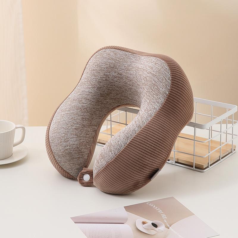 U-shaped pillow travel hump plane pillow memory cotton slow rebound nap pillow cervical spine pillow cationic strip pillow
