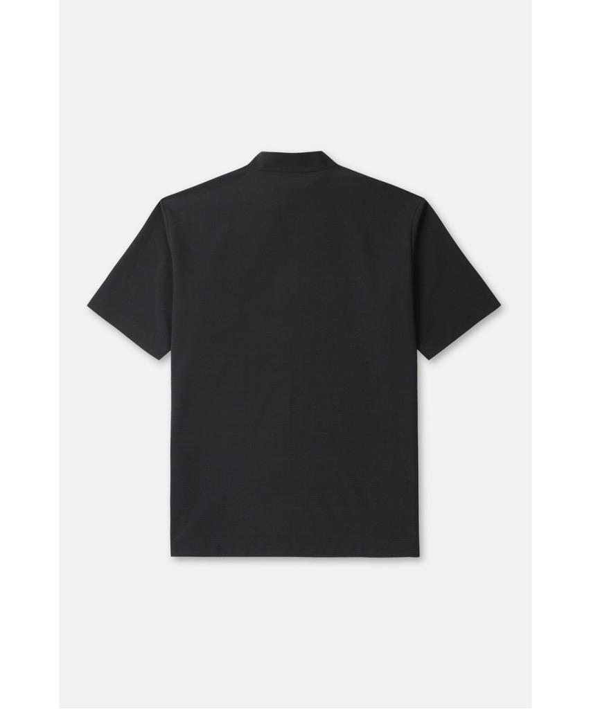 Koolongseupocheu Men'S Air Dot Zip-Up Short Sleeve T-Shirt Jwtcm26261Blk