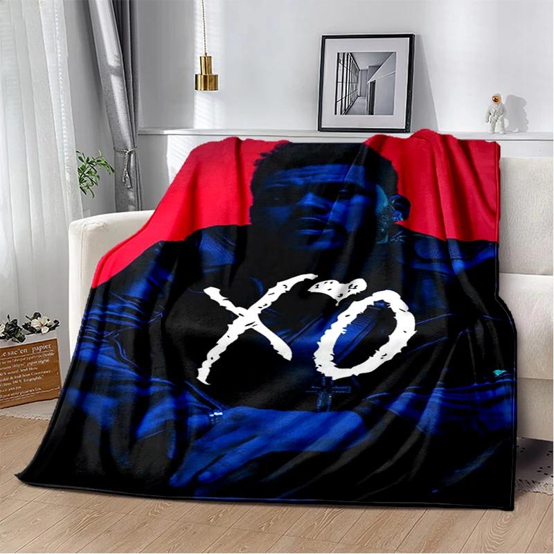 3D THE WEEKND,XO Alternative R&B Abel Tesfaye Flannel Blanket,Soft Throw Blanket for Home Bedroom Bed Sofa Travel Cover Kid Gift