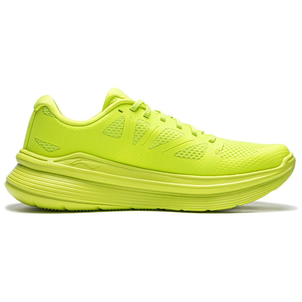 Li Ning Ling Yue Refreshing Comfortable Shock Absorbing Breathable Low Top Casual Running Shoes Men Sneaker Fluorescent-Lemon-Green ARSU097-2