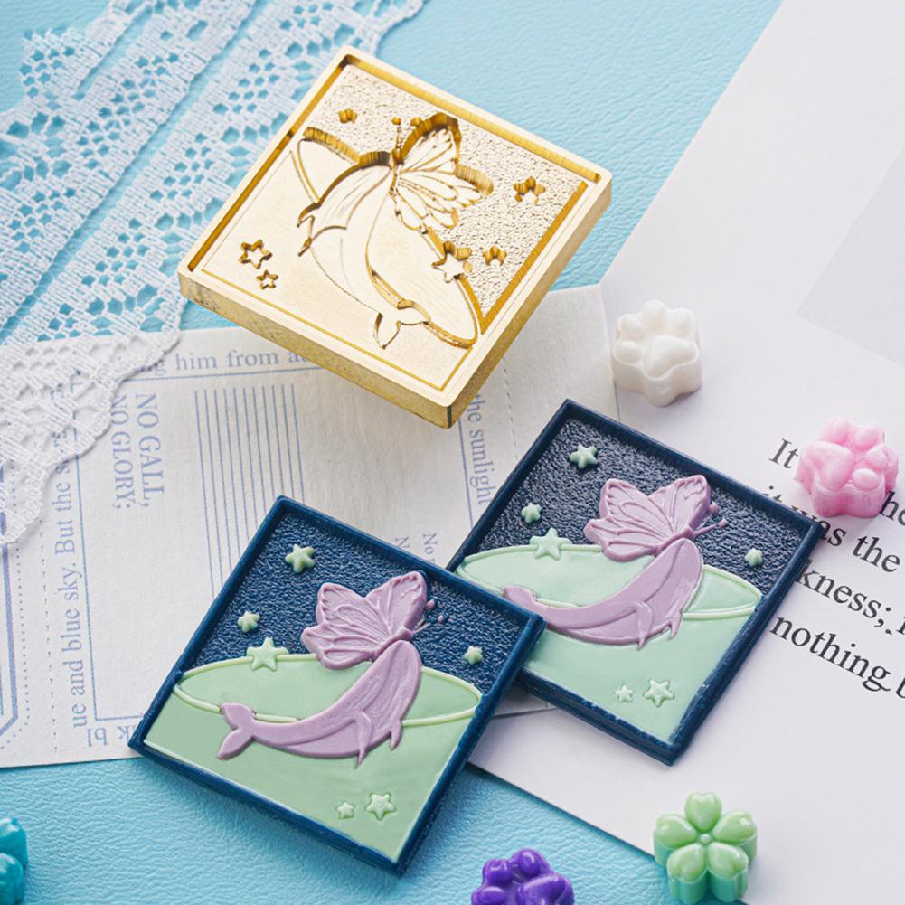 Wax Grain Seal Head Multipurpose Embossed Seal Head Ornamental Craft Supplies Envelope Decorative for Wedding Invitations