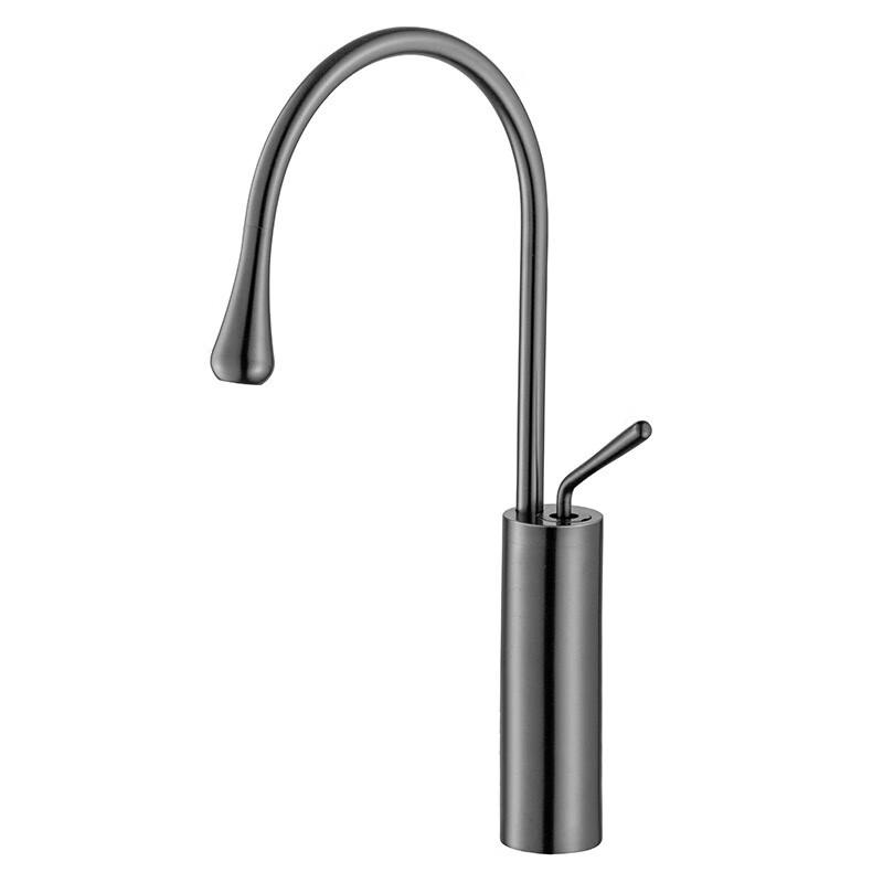 Zhongshu YLQ Gun Gray Tall Water Drop Faucet