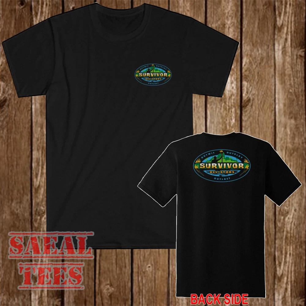 Survivor All Stars Men s Black Size S-5XL S
